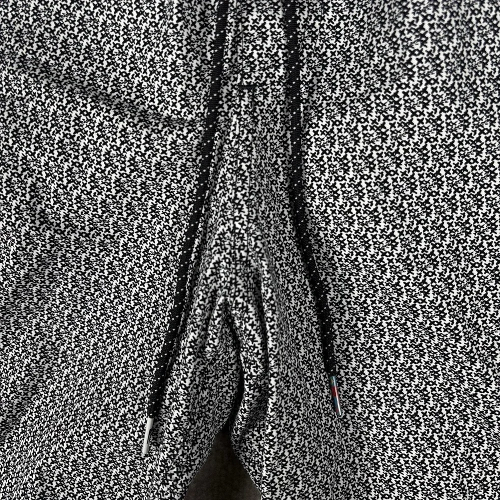 Quicksilver Waterman Collection Shorts Medium‎ Black White Geometric Swim Board